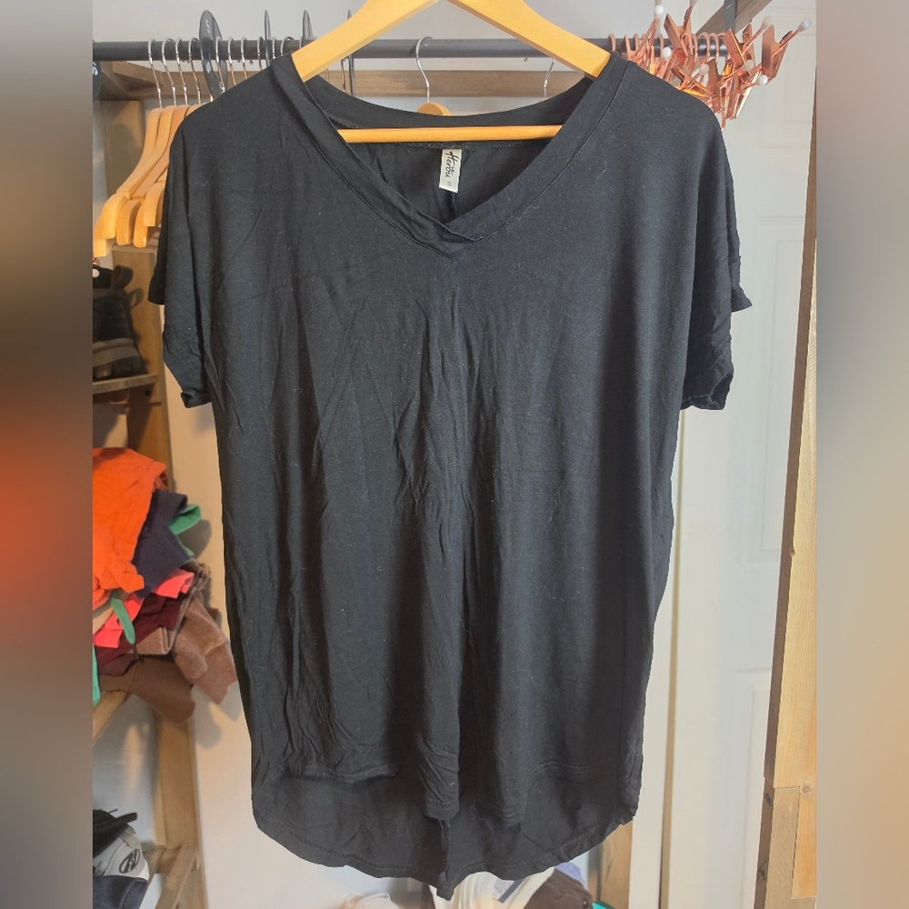 Classic Black V-Neck Tee